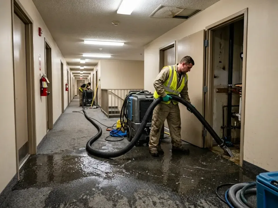 multi-unit-apartment-hallway-f-005 — frequently asked questions, Emergency Burst Pipe Water Extraction & Removal in Fulshear…